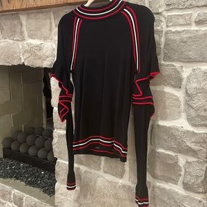 Stunning Black Sweater with Arm Cut Out Detail